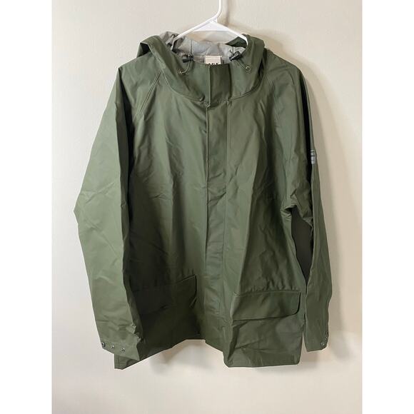 New Helly Hansen Workwear Mandal Waterproof Jacket, Army Green Size 6XL - Picture 2 of 5
